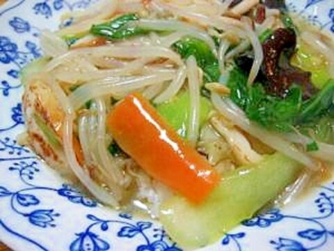 冷蔵庫に残った野菜で、中華飯